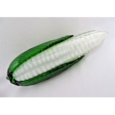 Vintage Murano Italy Blown Glass White Corn on the Cobb Vegetable   332739831820